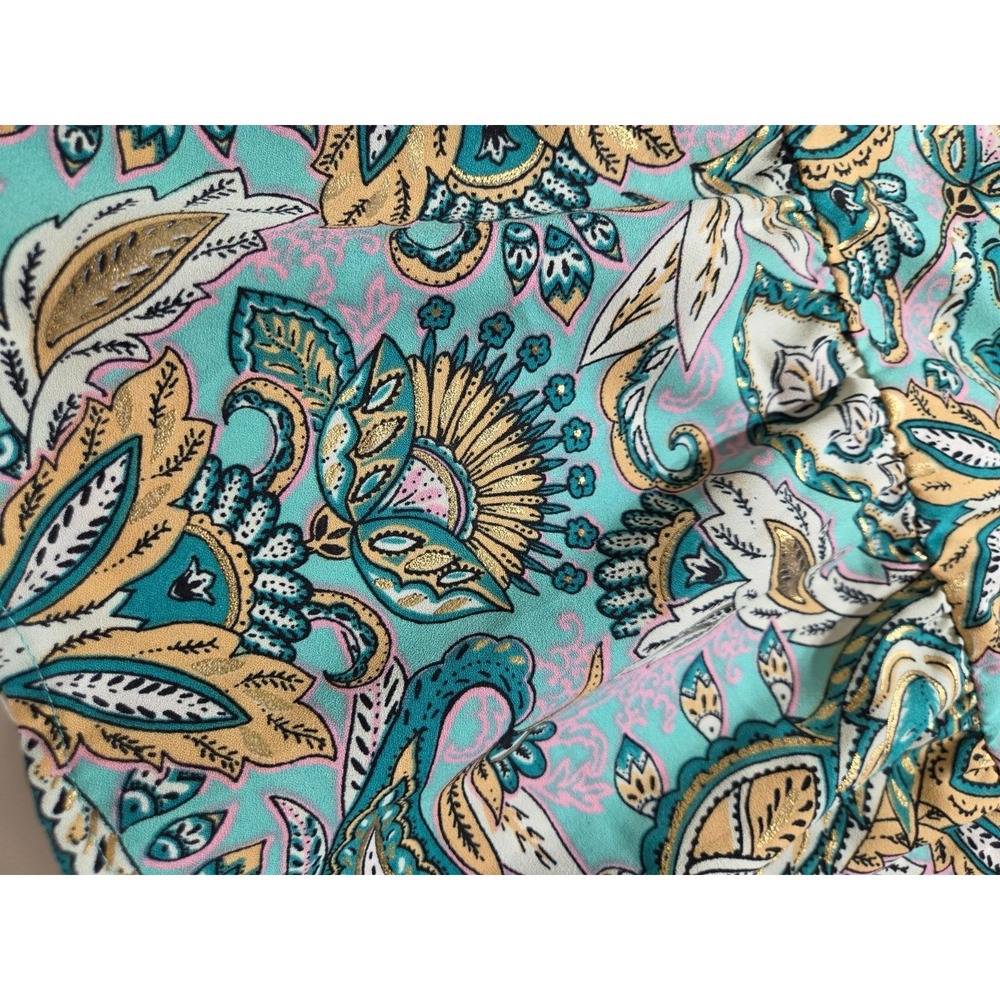 Harlow & Rose Halter Maxi Dress Paisley Print Sundress Cottagecore Romantic Boho - Picture 6 of 8